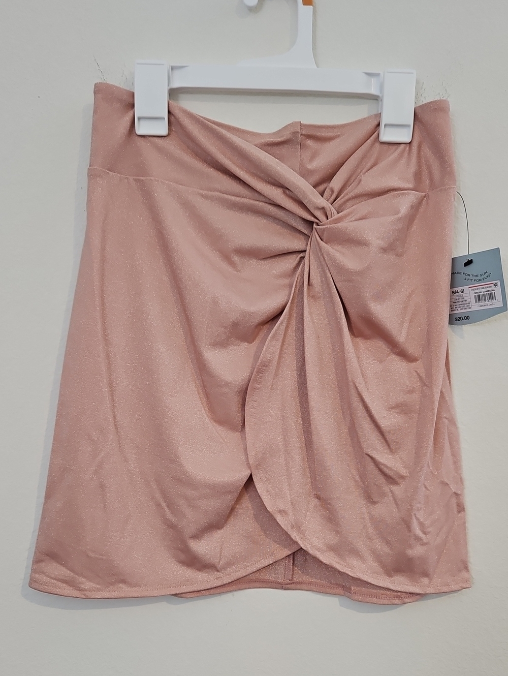 Shade & Shore Blush Twist-Front Swim Coverup Skirt